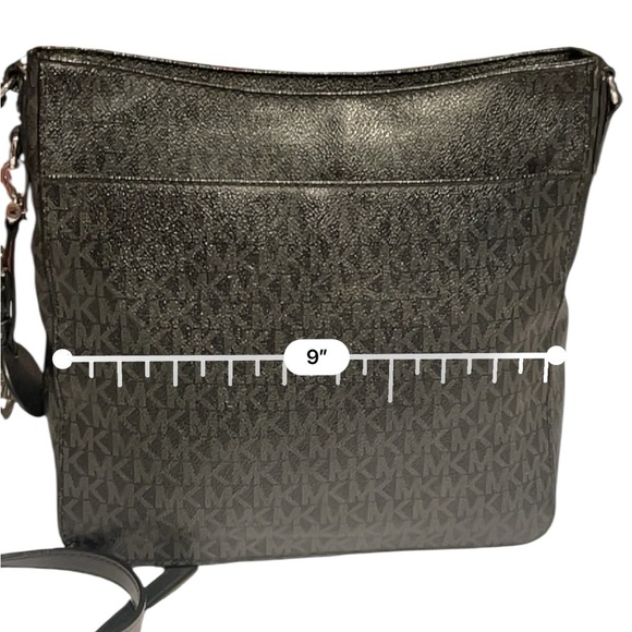 Michael Kors jet set messenger travel bag crossbody or shoulder bag MK logo - Picture 4 of 12